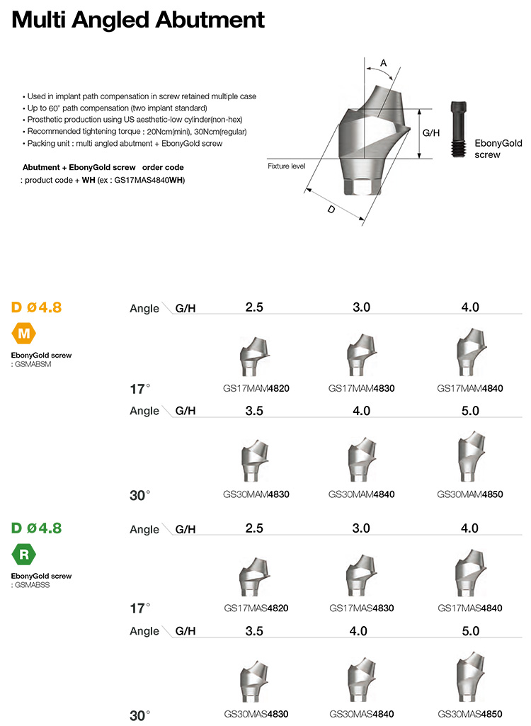 Multi Angled Abutment